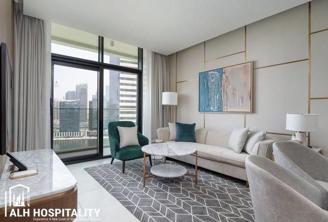 Three-bed at InterContinental Residences, Business Bay — Canal and Burj Khalifa views