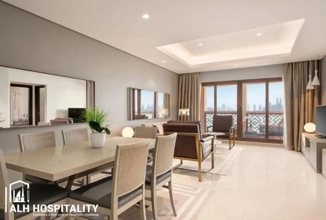 Three-bed at Wyndham Residences, the Palm — private beach, bills included